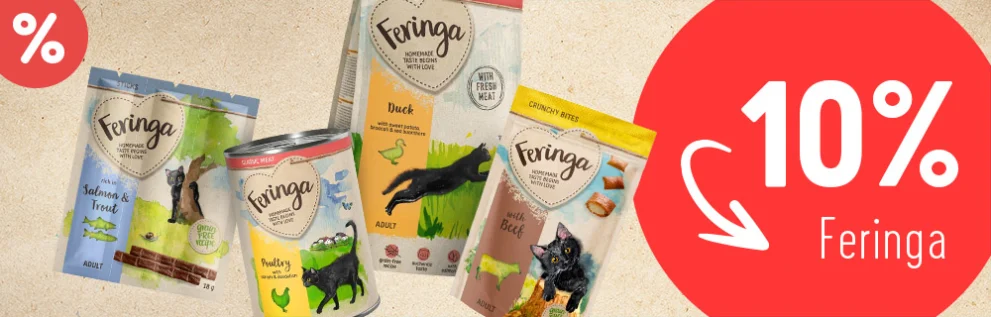 10 % de remise sur une sélection de produits Feringa pour chat !