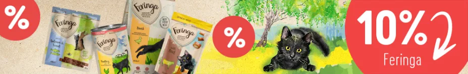 10 % de remise sur une sélection de produits Feringa pour chat !