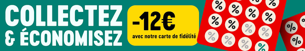 Économisez et augmentez vos économies : 12 € de réduction avec notre carte de fidélité ! En savoir plus.