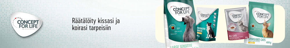 Concept for Life. Räätälöity kissasi ja koirasi tarpeisiin.