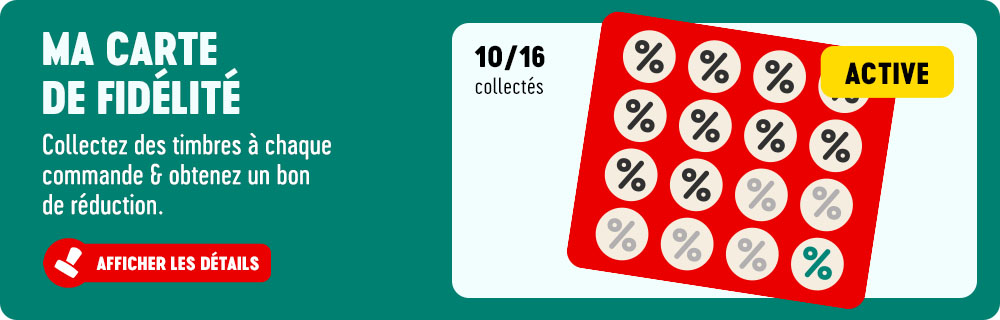 Exemple d'une carte de fidélité