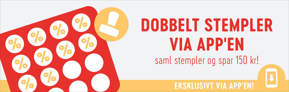 2x stempler på app-bestillinger!