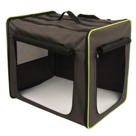 80x60cm) Hunde Box Transporttasche Autobox Beige