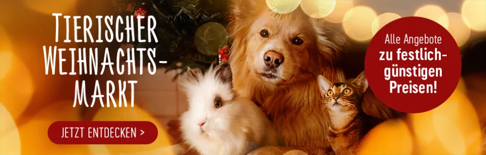Tierische Weihnachten für Hunde und Katzen - alle Angebote zu festlich günstigen Preisen