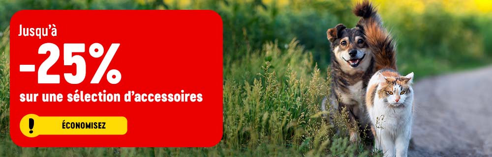 jusqu’à 25 % de réduction sur les accessoires