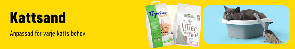 Kattsand. Anpassad för varje katts behov.