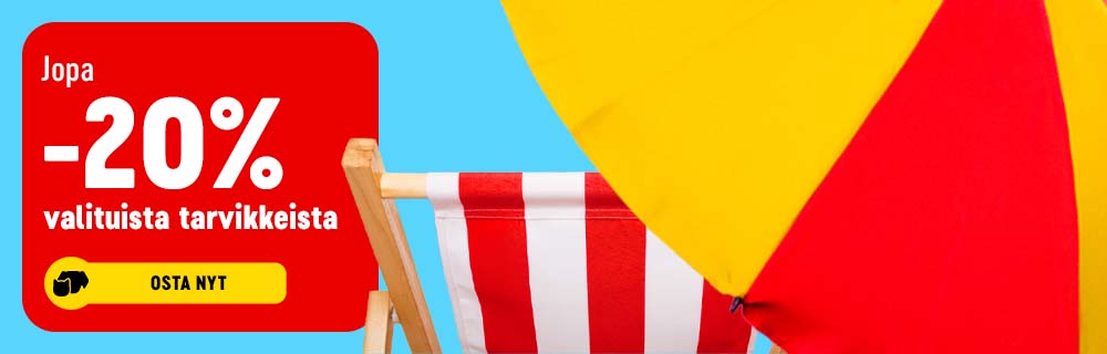 Jopa 20% alennusta valituista tarvikkeista. Osta nyt.