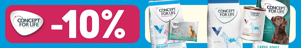 Hasta 10% descuento en Concept for Life Veterinary para perros y gatos