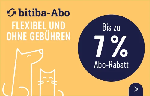 bitiba Futterabo - Artikel regelmäßig geliefert bekommen und bis zu 7% Rabatt erhalten
