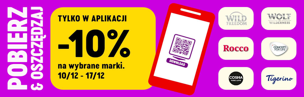 10% rabatu na wybrane marki w aplikacji bitiba