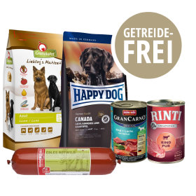 Getreidefreies Futter für Hunde zu TOP-Preisen!