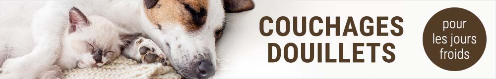Couchages douillets pour chien et pour chat