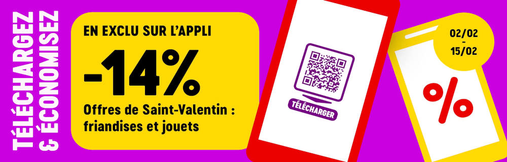 -14% sur les friandises et jouets