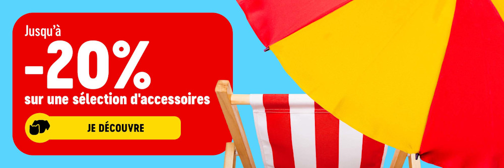 Jusqu'à 30 % de réduction sur une sélection d'accessoires !