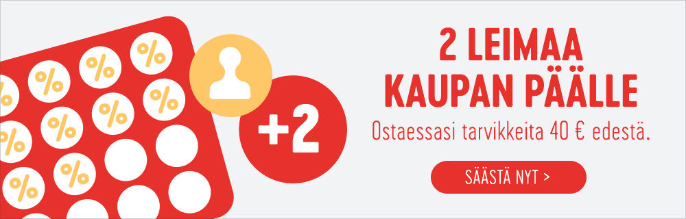 + 2 leimaaa kaupan päälle!