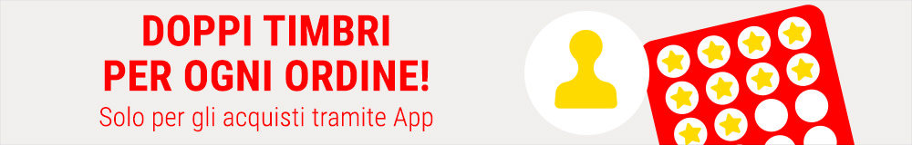 Raddoppia i TIMBRI con gli acquisti tramite App!