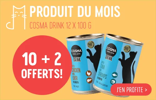 Pour 10 boîtes Cosma Drink achetées, 2 boîtes vous sont offertes !