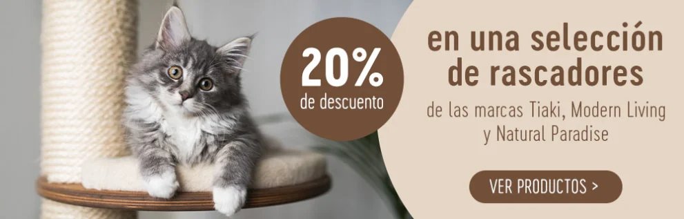 Rascadores para gatos con un 20% de descuento
