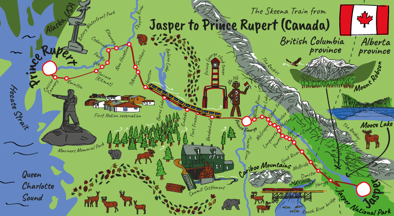 Canada railway map