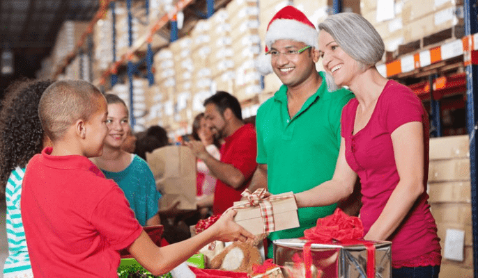 charitable giving at Christmas