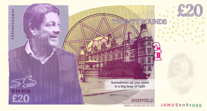 Sean Bean - Sheffield Bank Note