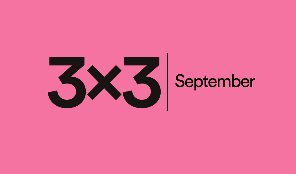 3x3 Header - September