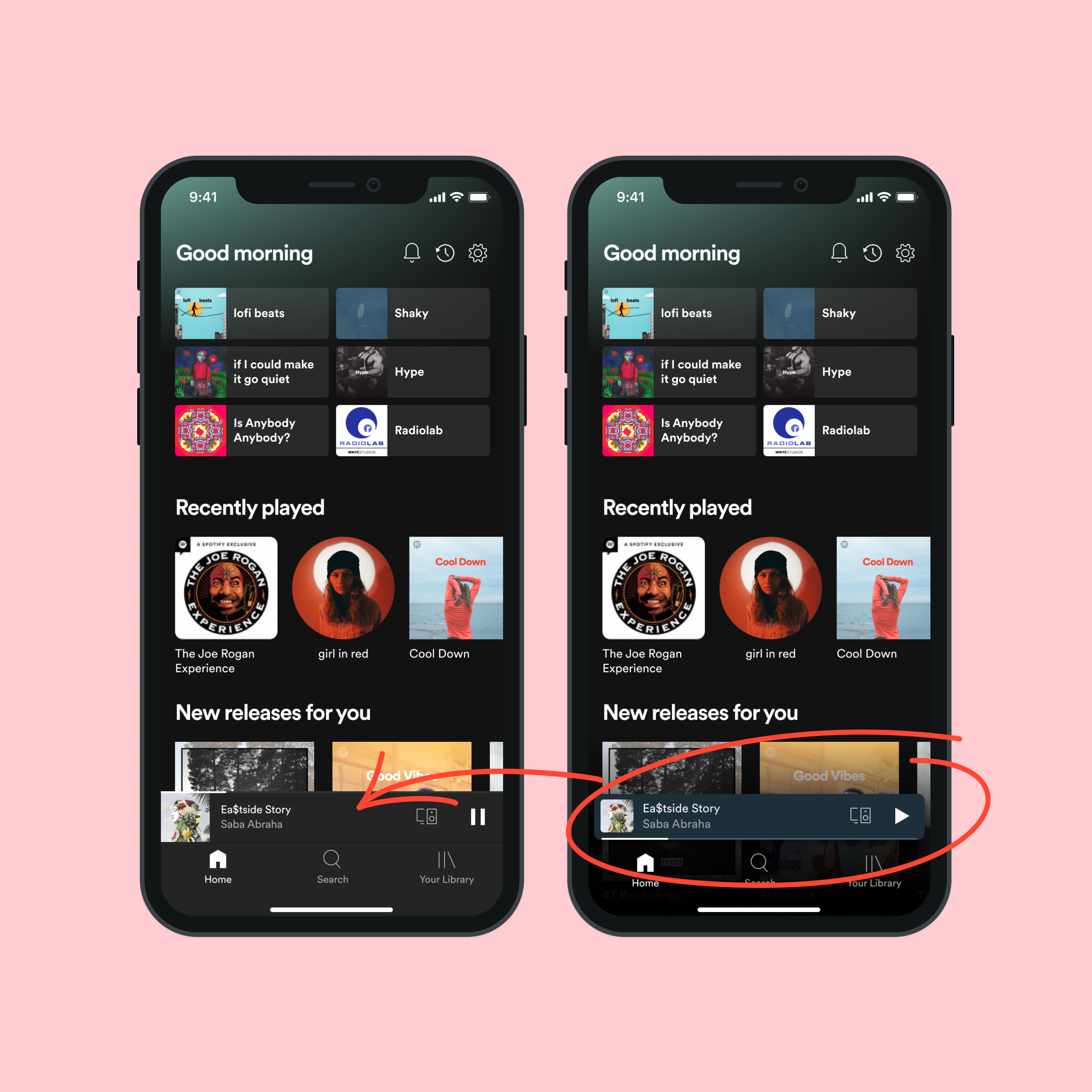 Spotify Makes iPhone App More User Friendly With Sidebar And Now Playing  Bar