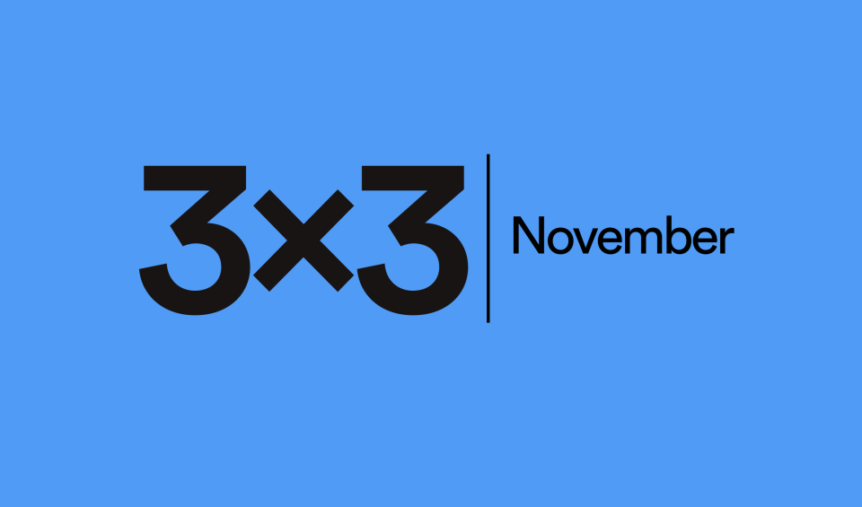 3x3 Header - November