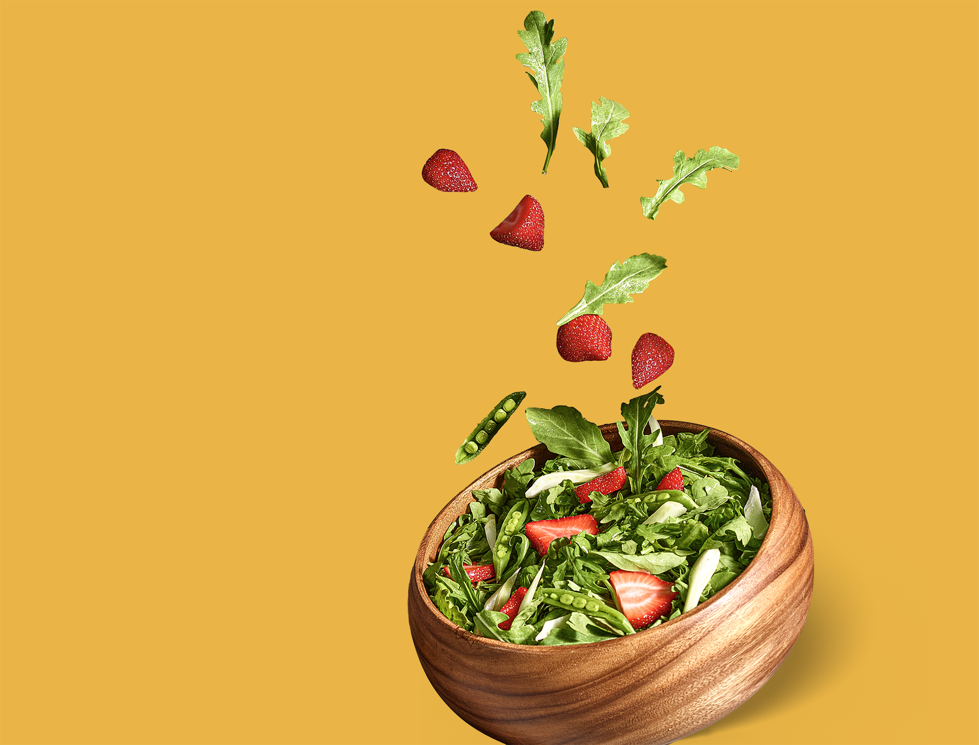 Floating Arugula Salad After