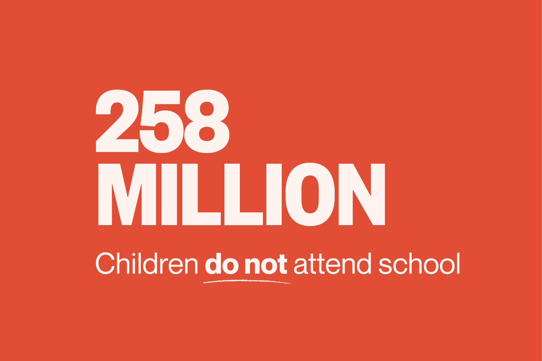 258 Million Children Do Not Attend School