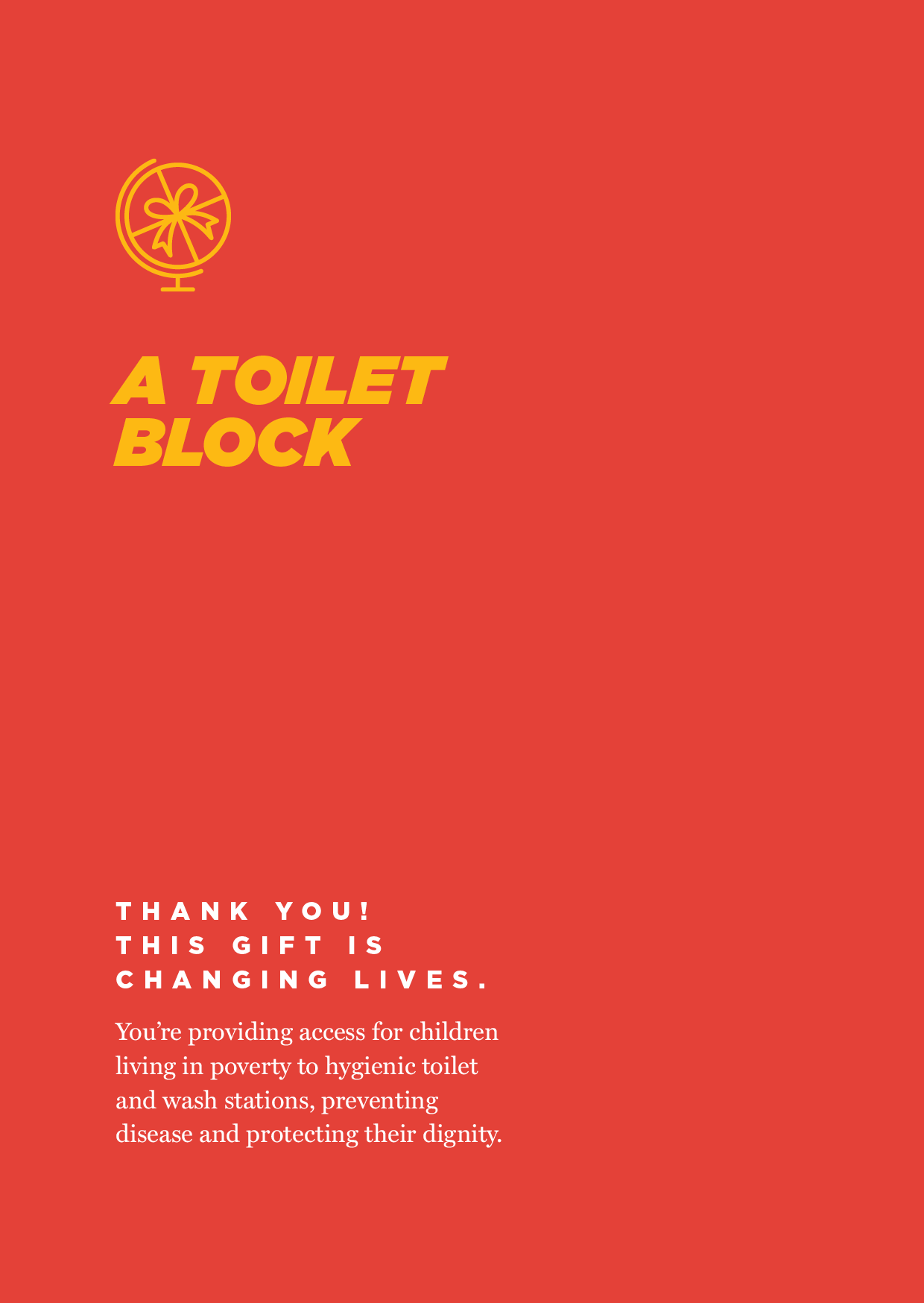 Toilet Block Gifts of Compassion Compassion Australia