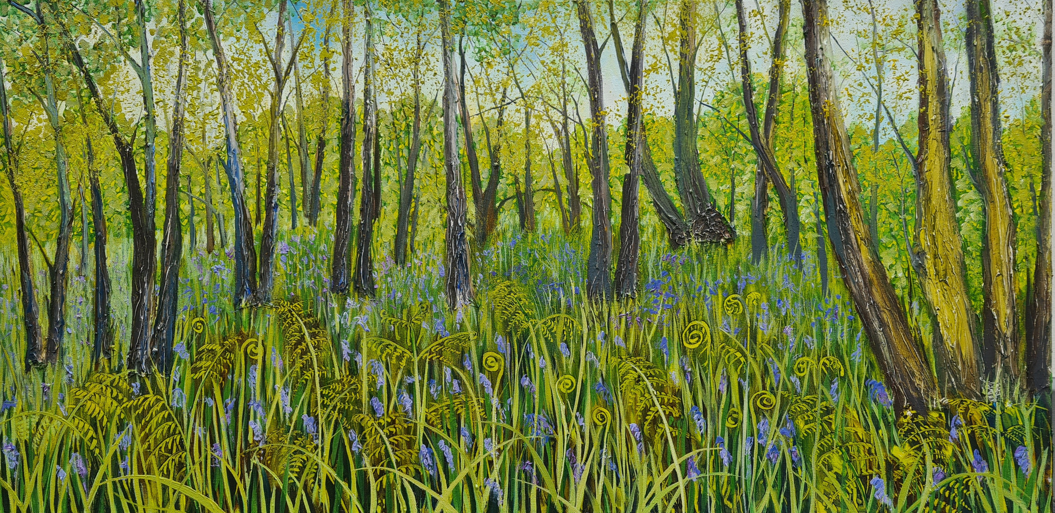 Symphony of Spring in Citrus and Blue