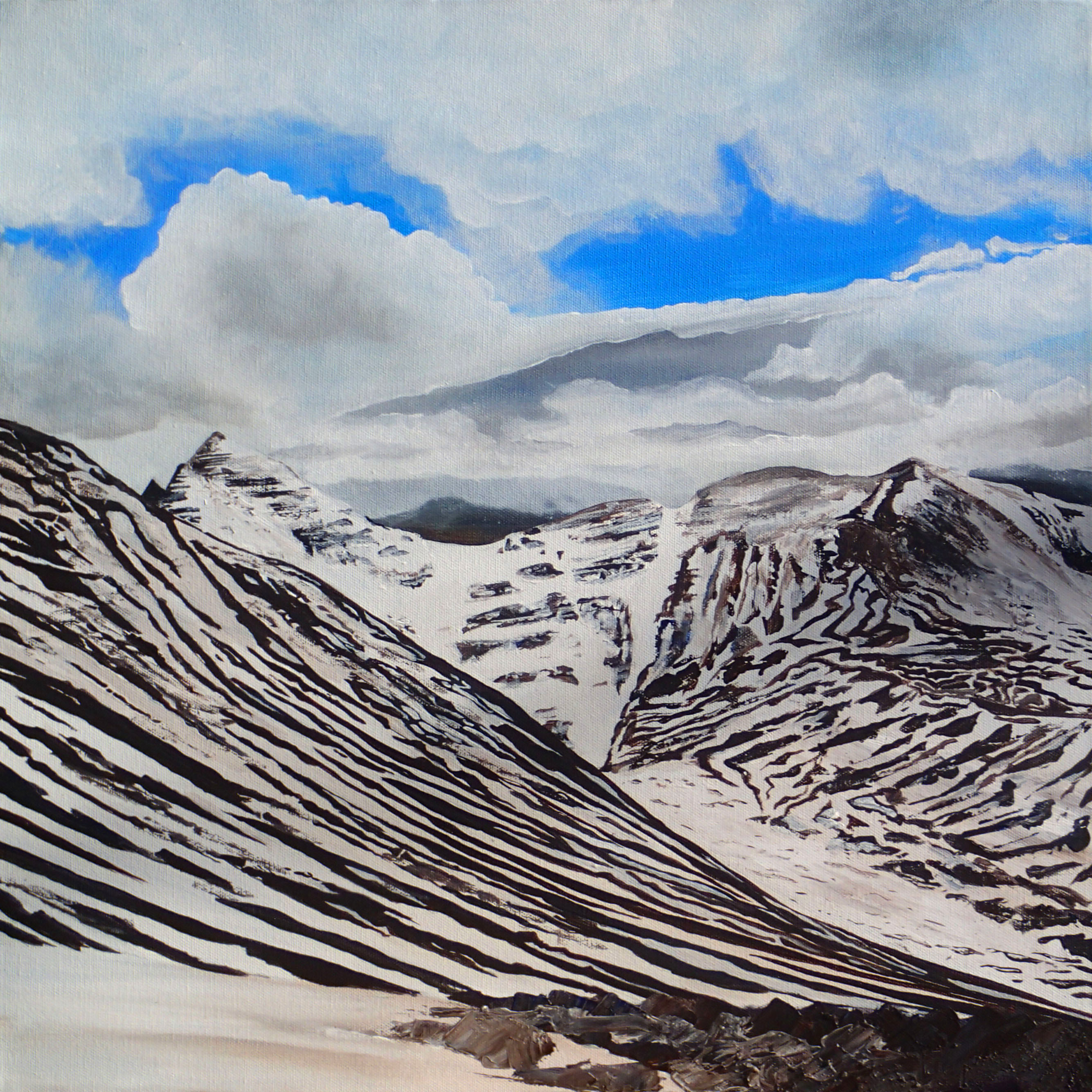 Spring Melt - Approaching An Teallach