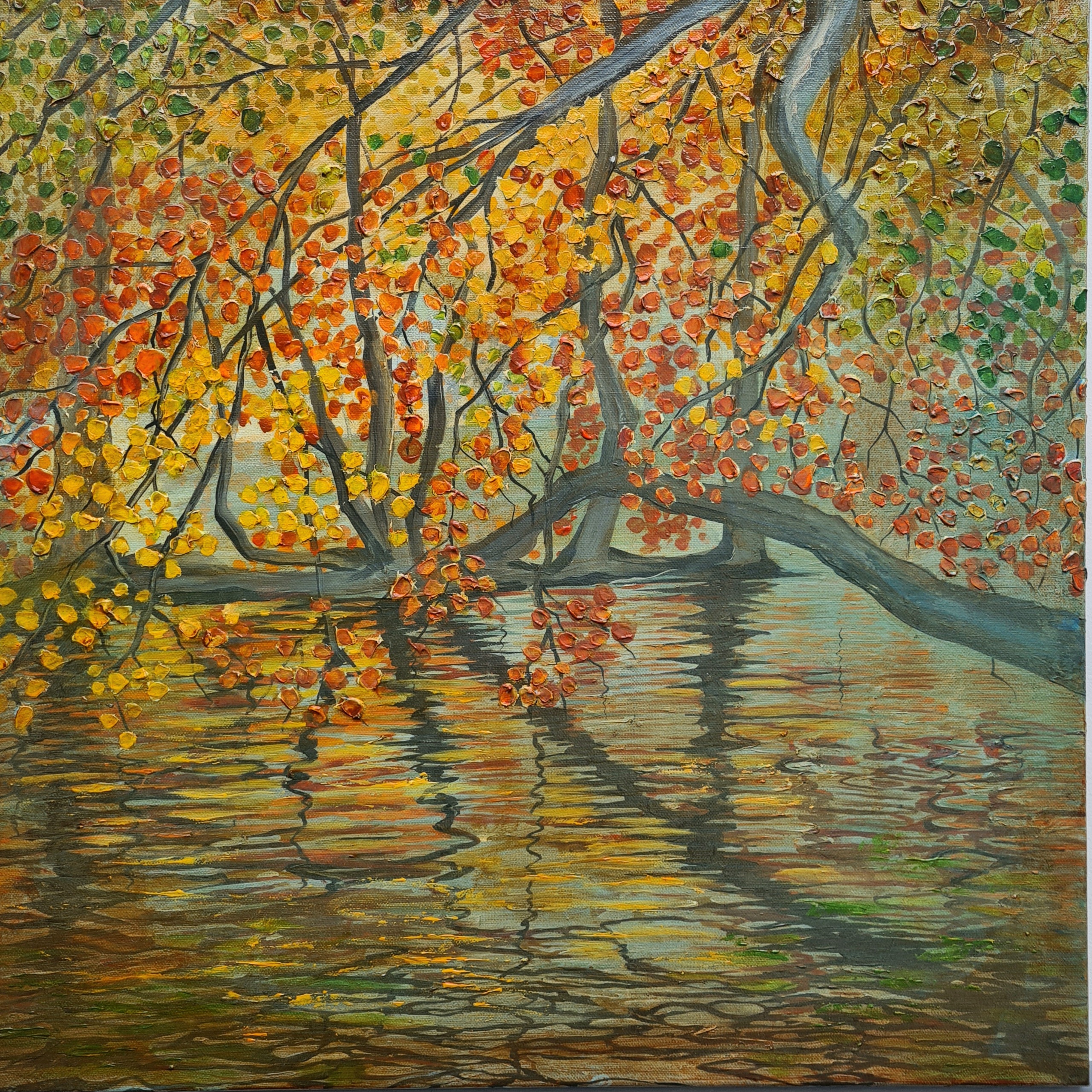 Mists Lifting on Reflected Beech III - Ness Islands