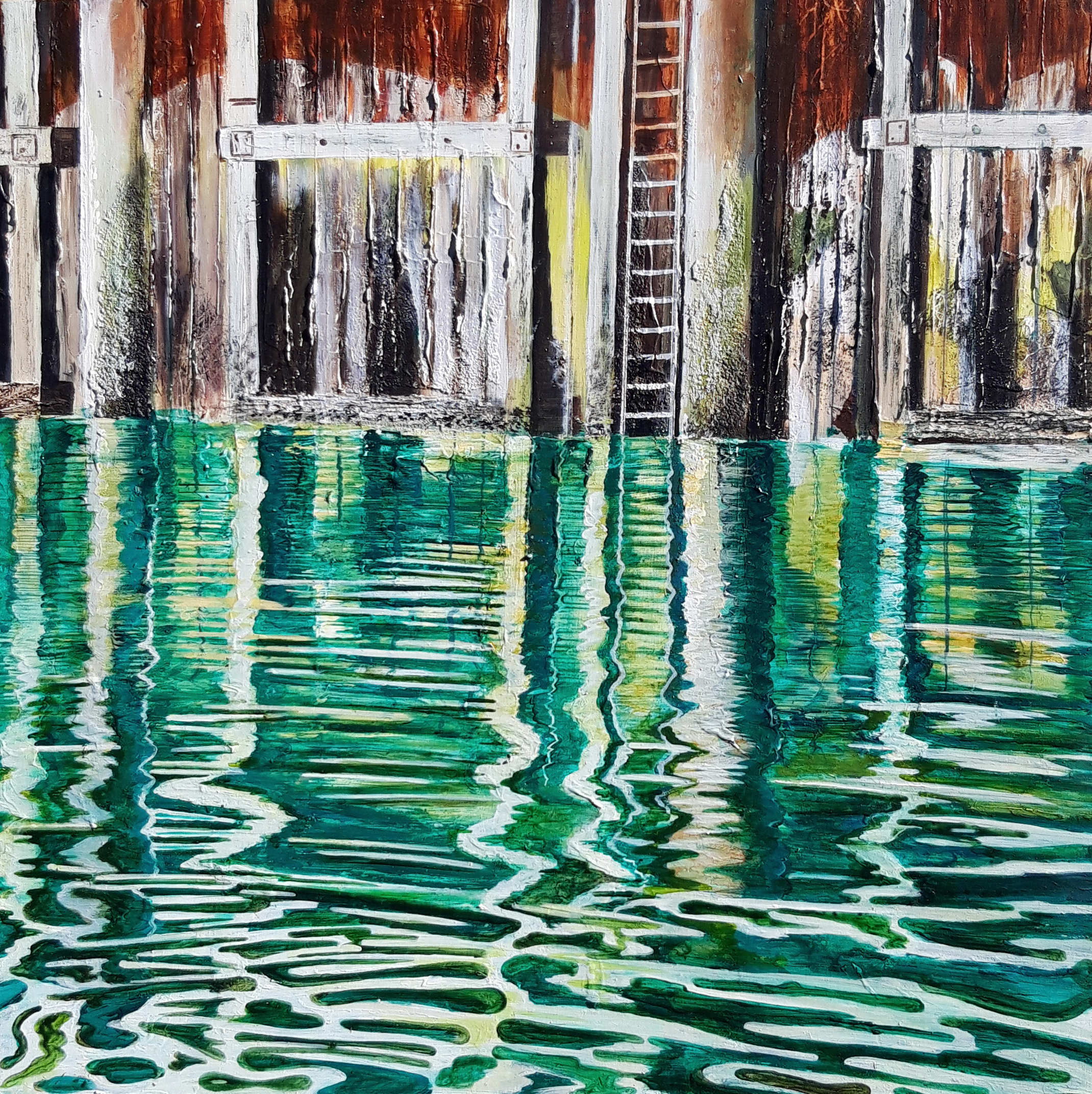 Mallaig Pier Reflecting