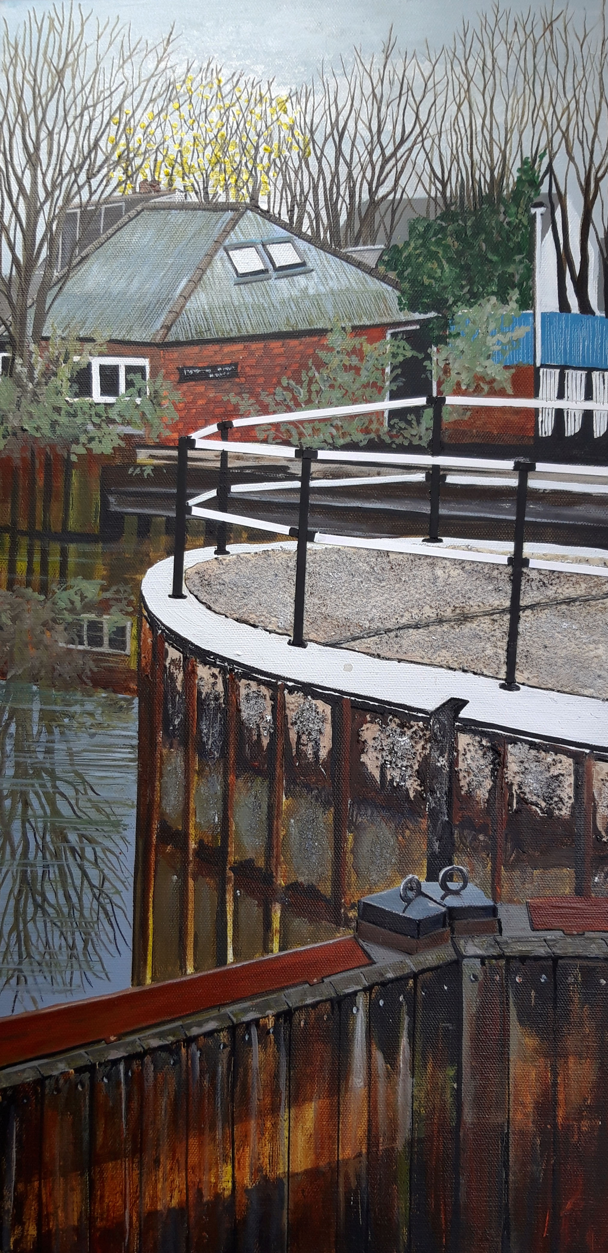 Thames Lock Brentford Looking Towards Johnsons Island