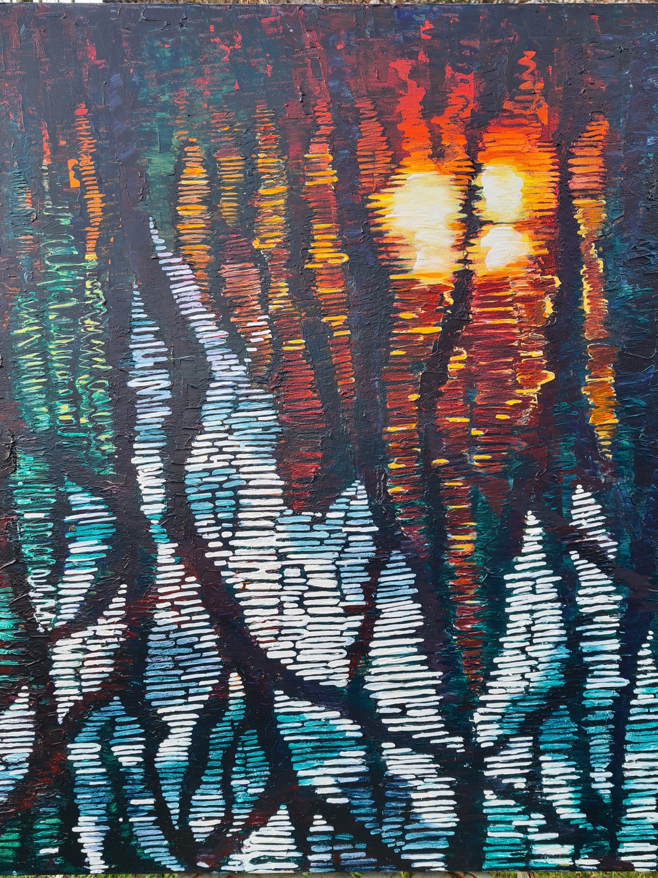 Pines Reflected - Green Loch - Glenmore