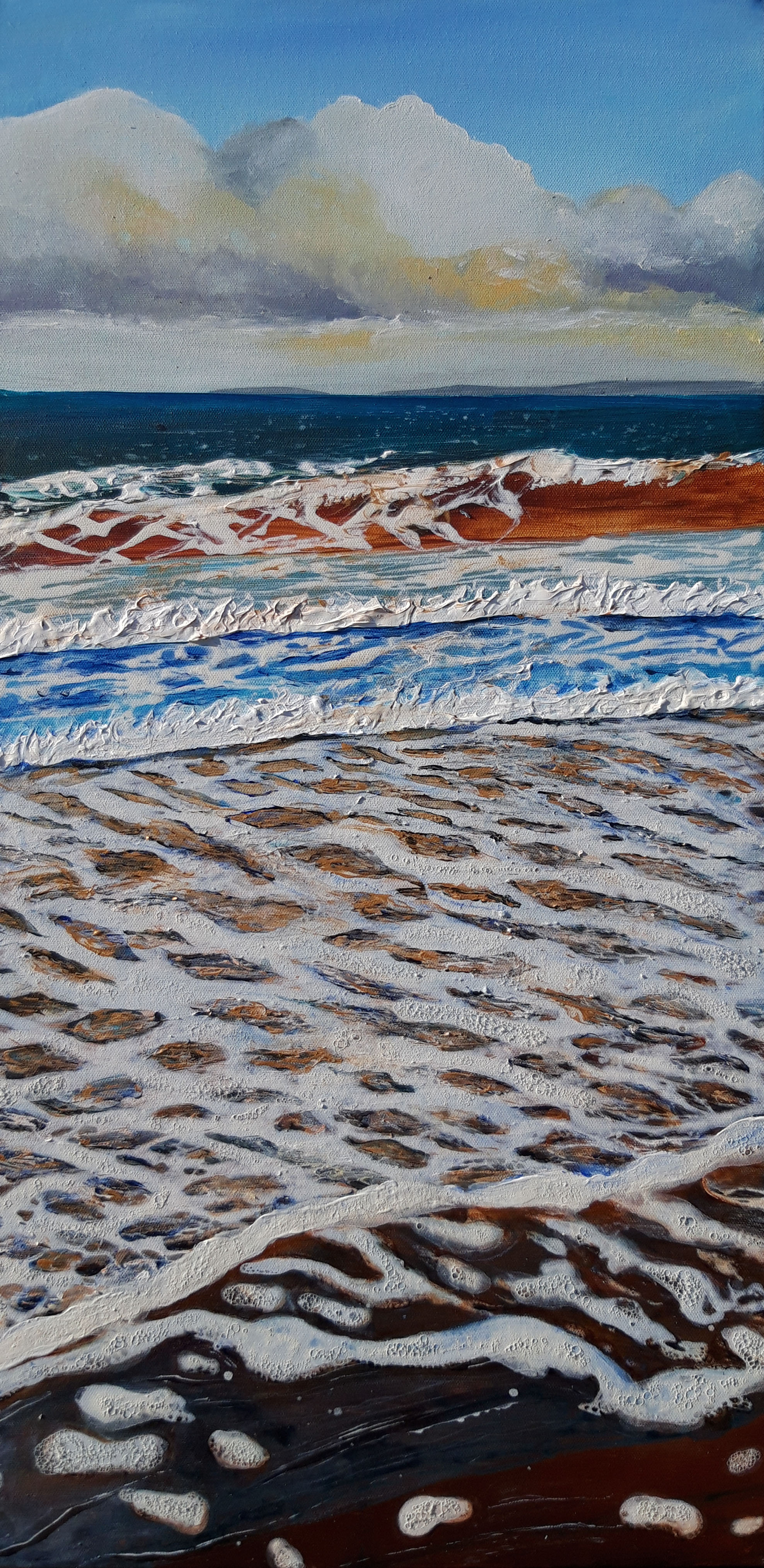 Sea Foam in Last Light - Nairn