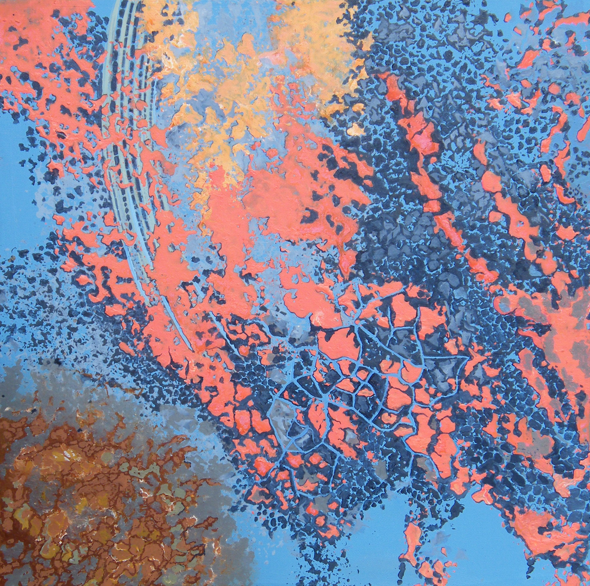 Fractured Paint - Steel Boat Hull