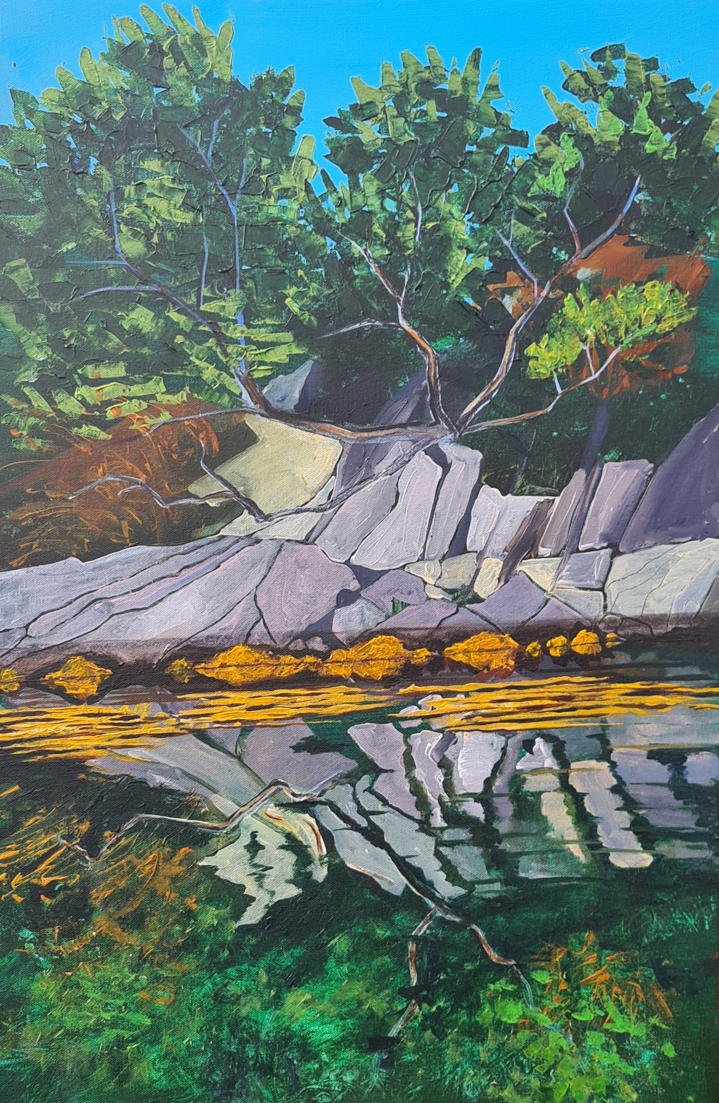 Interface IV - Oak and Crags Reflected - Loch Moidart