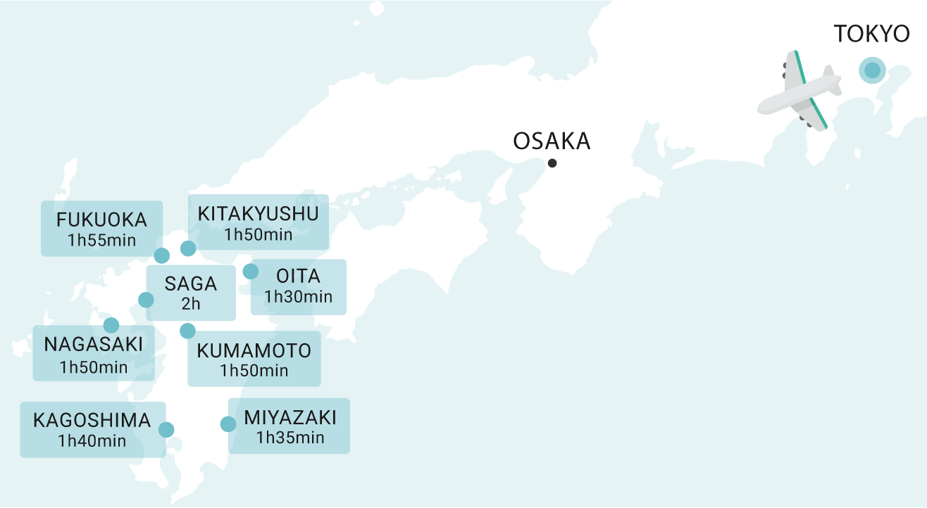 Where is Kyushu? map for SP