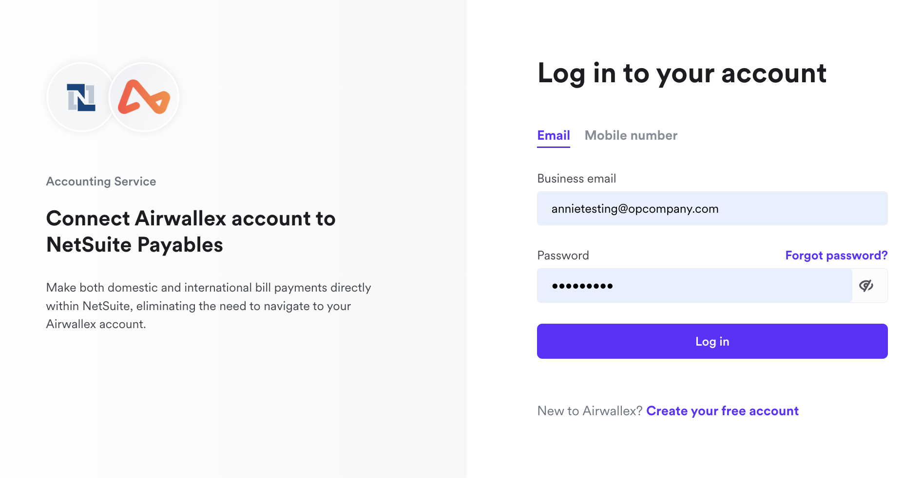 Airwallex login