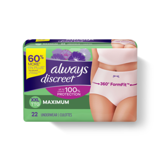 ALWAYS DISCREET Maximum Protection Underwear - XXL