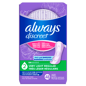 Protège-dessous Always Discreet très léger longueur régulière, 48
