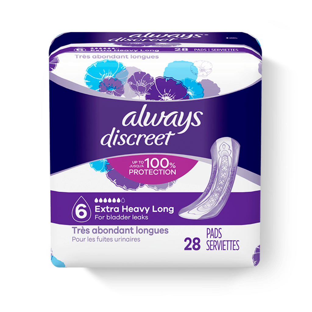 ALWAYS DISCREET Extra Heavy Long Pads 28 ct