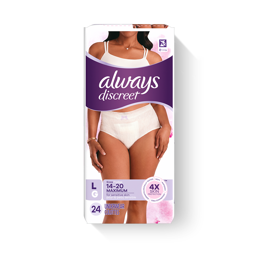 ALWAYS DISCREET for Sensitive Skin Maximum Plus Underwear - Large 24 ct