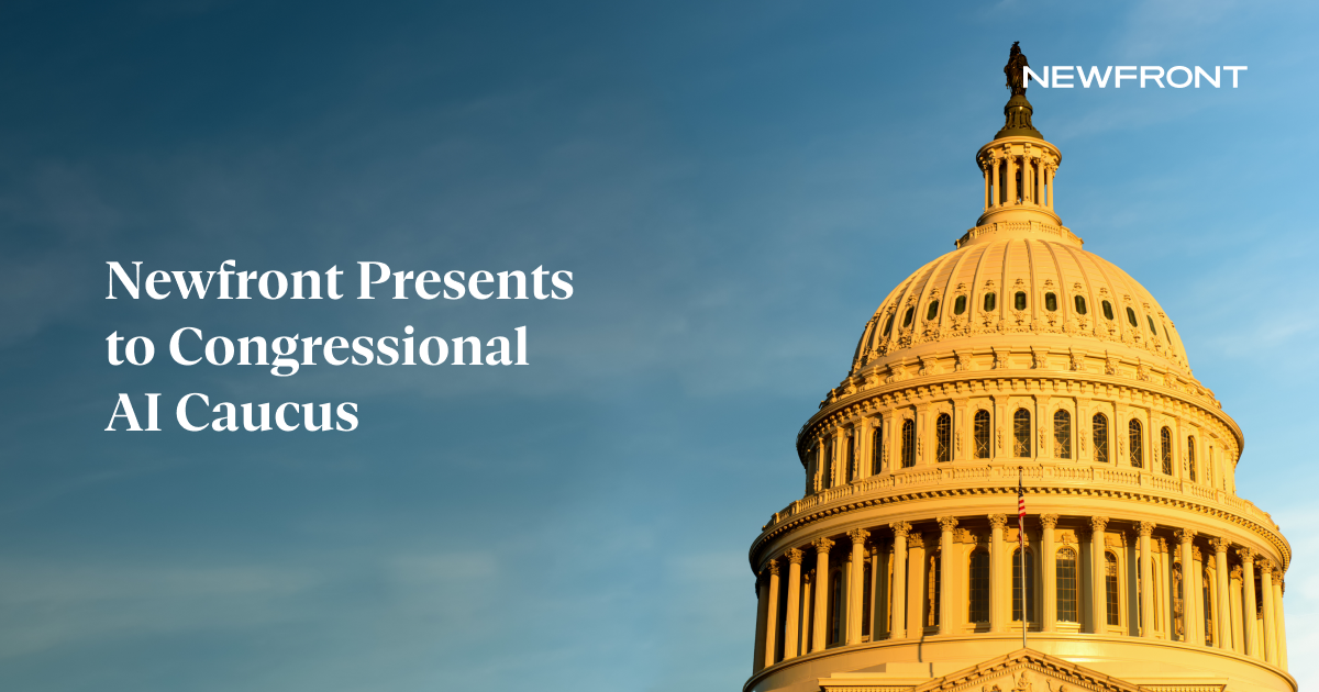 Newfront presents to Congressional AI Caucus