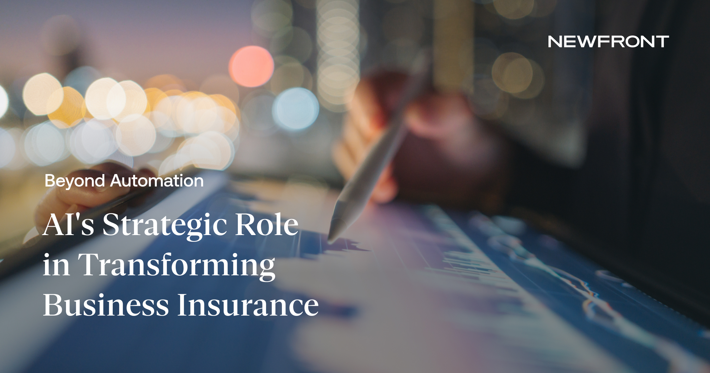 Beyond Automation Beyond Automation: AI's Strategic Role in Transforming Business Insurance