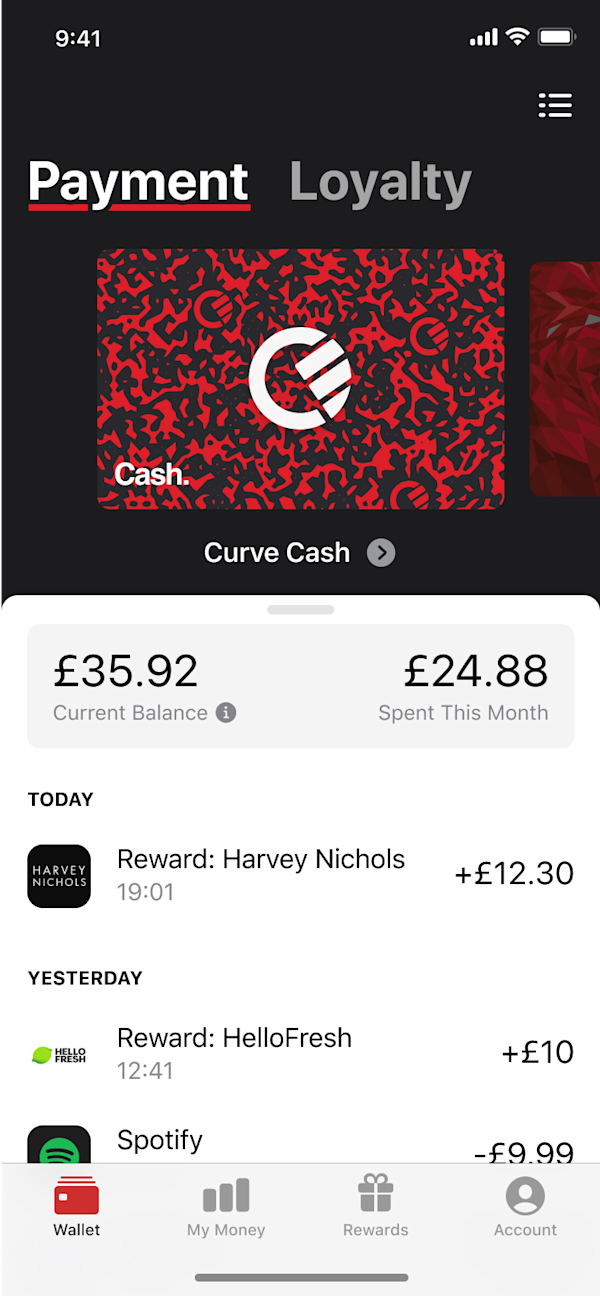 Curve Digital Wallet App All Your Cards in One App Curve