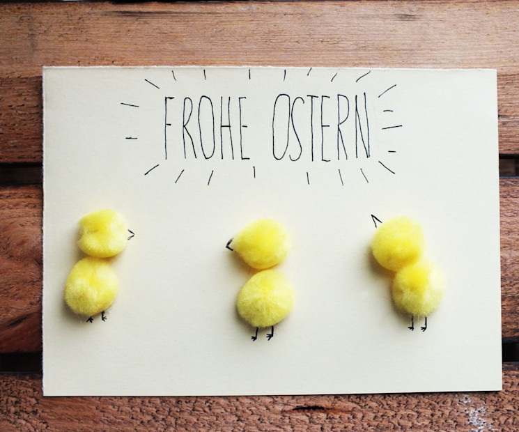Lieblingsidee 3: Osterkarte mit süßen Küken